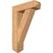 Ekena Millwork Traditional Arts and Crafts Smooth Bracket w/ Offset Brace, Western Red Cedar, 7 1/2"W x 26"D x 38"H BKT0806X26X38TRA03SWR - alternate 1